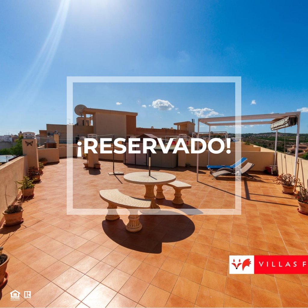 1547, RESERVED! 3-bedroom, 2-bathroom, top-floor apartment with private solarium, San Miguel de Salinas town centre
